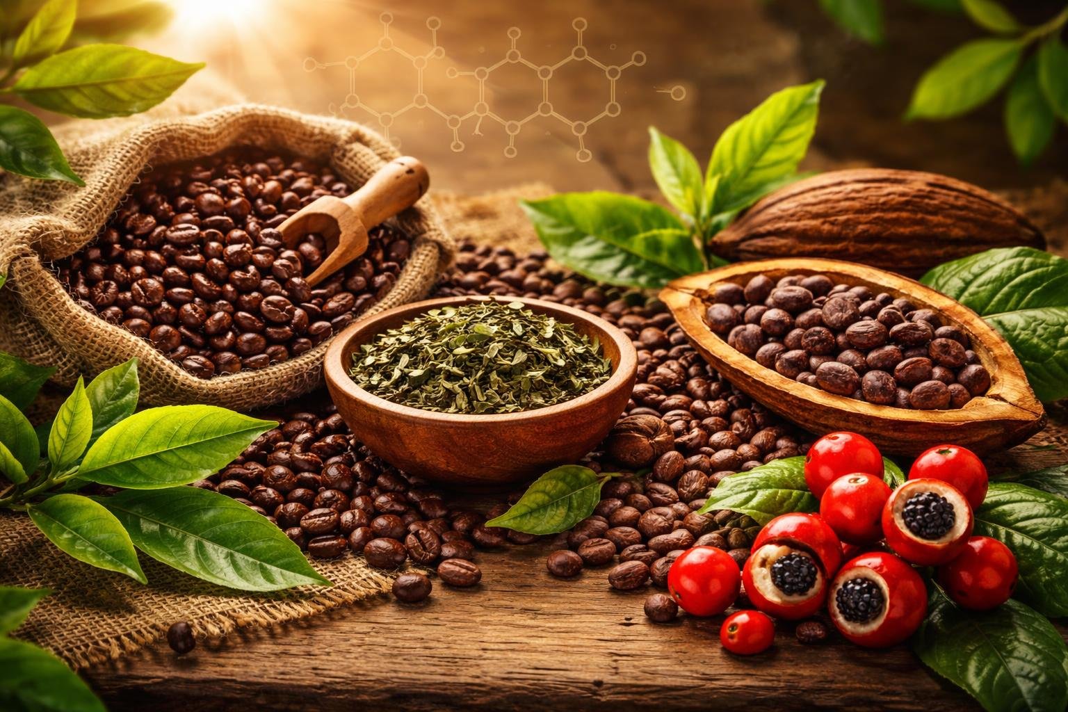 Koffein eredete és hatása a központi idegrendszerre, kávé és tea